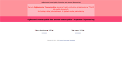 Desktop Screenshot of anonse.prywatne.org
