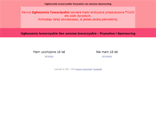 Tablet Screenshot of anonse.prywatne.org